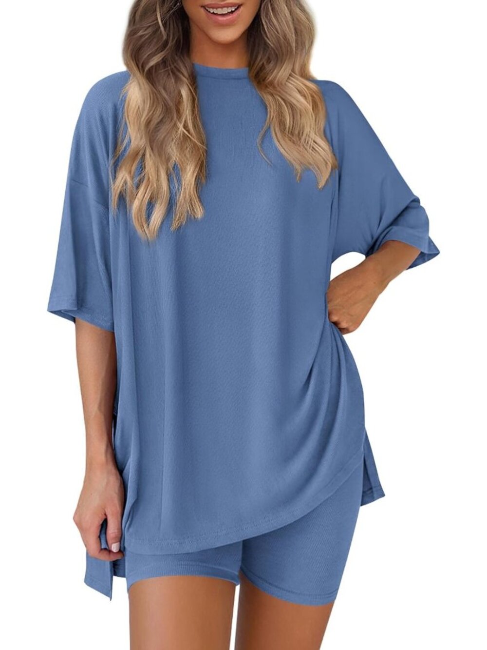 Chic Women's 2-Piece Lounge Set | Comfy Travel Outfit for Airport & Casual Wear